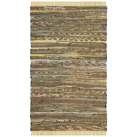 Safavieh Rag Rug Small Rectangle Area Rug Yellow & Multicolor - 4 x 6 ft. RAR127H-4